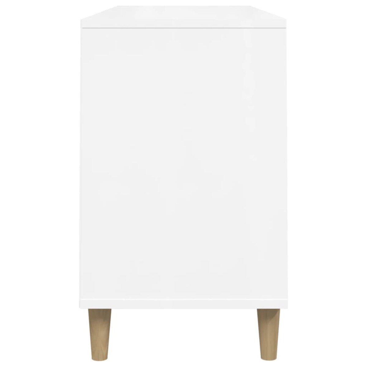 vidaXL Szafka na buty, wysoki połysk, biała, 102x36x60 cm