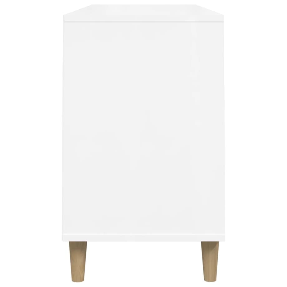 vidaXL Szafka na buty, wysoki połysk, biała, 102x36x60 cm