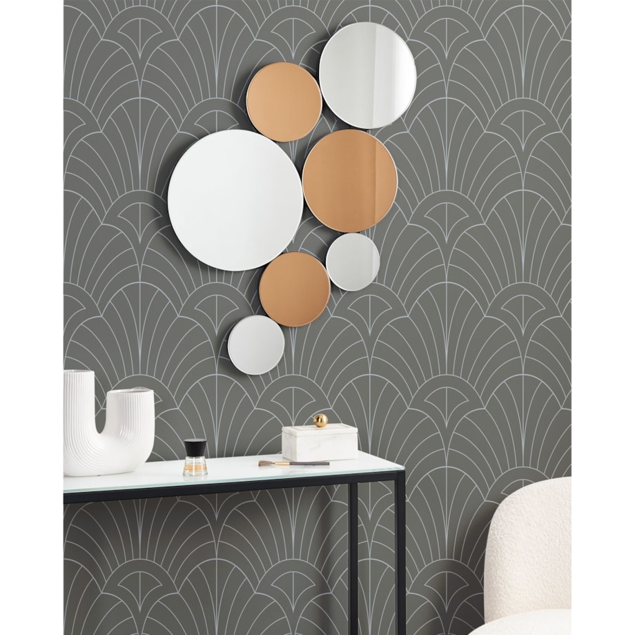 Lustro ścienne LAXOU Miedziany