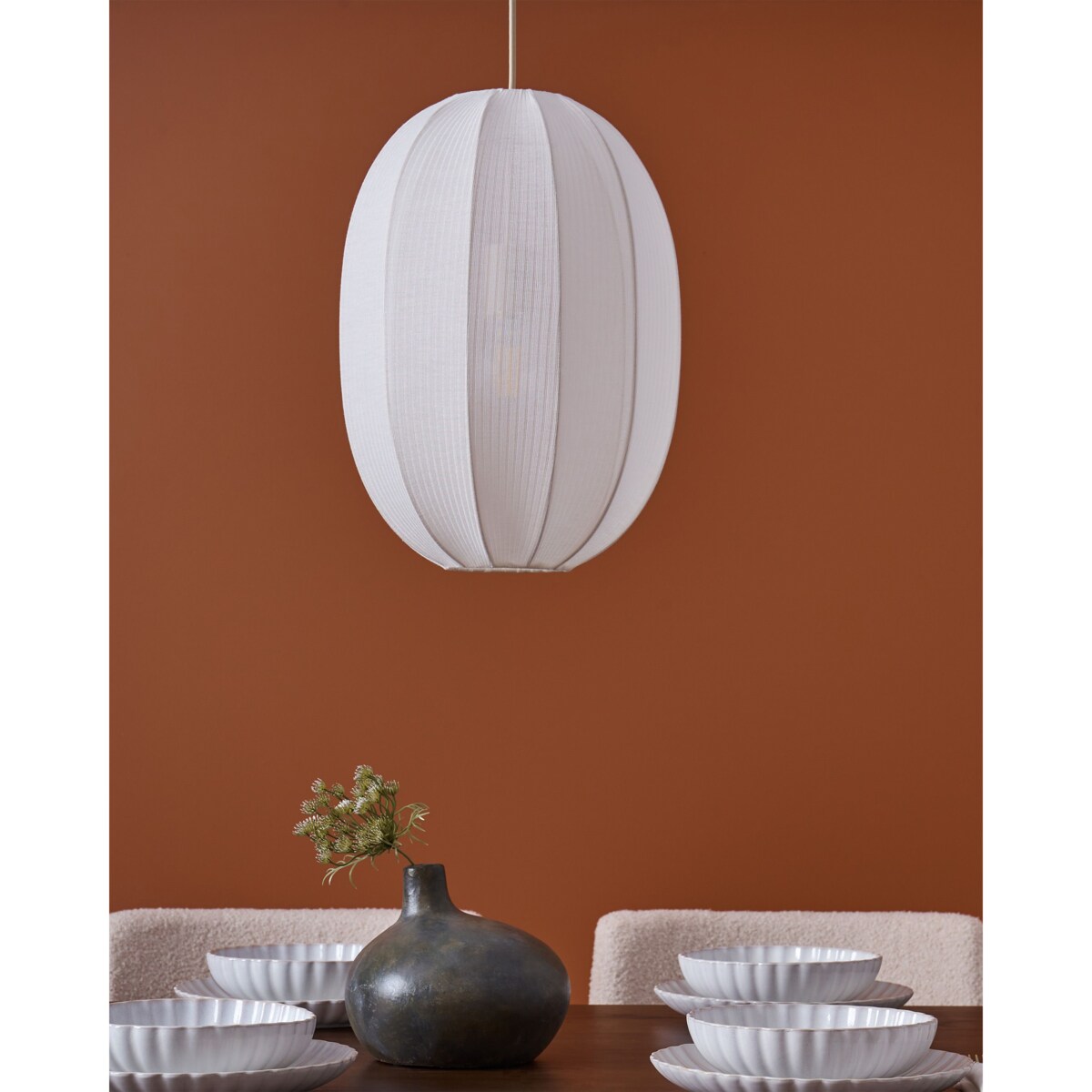 Lampa wisząca PADAMO Materiał syntetyczny Biały