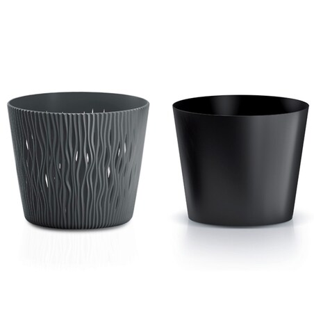 Doniczka Z Wkładem Osłonka Sandy Round 12,8 Cm