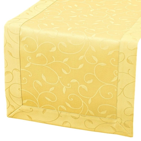 Bieżnik Dafne żółty (3268) O5 - 40x240 cm - żółty