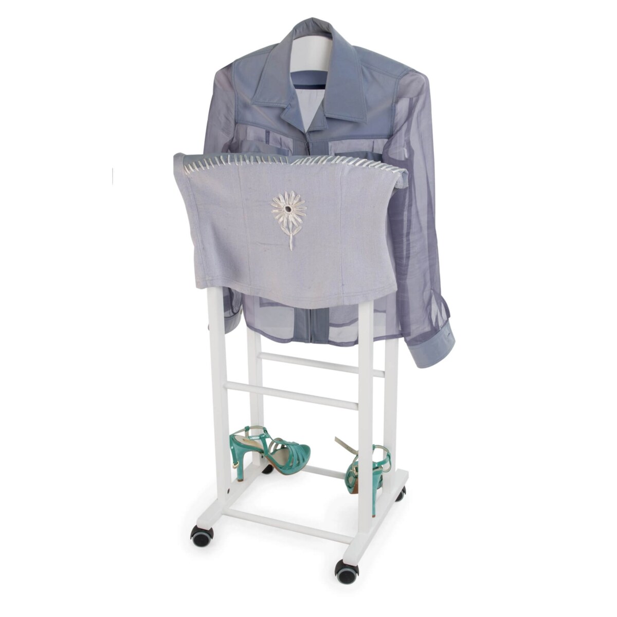 ARREDAMENTI ATRI Stojak na koszule i garnitur - 37 x 46 cm, Biały