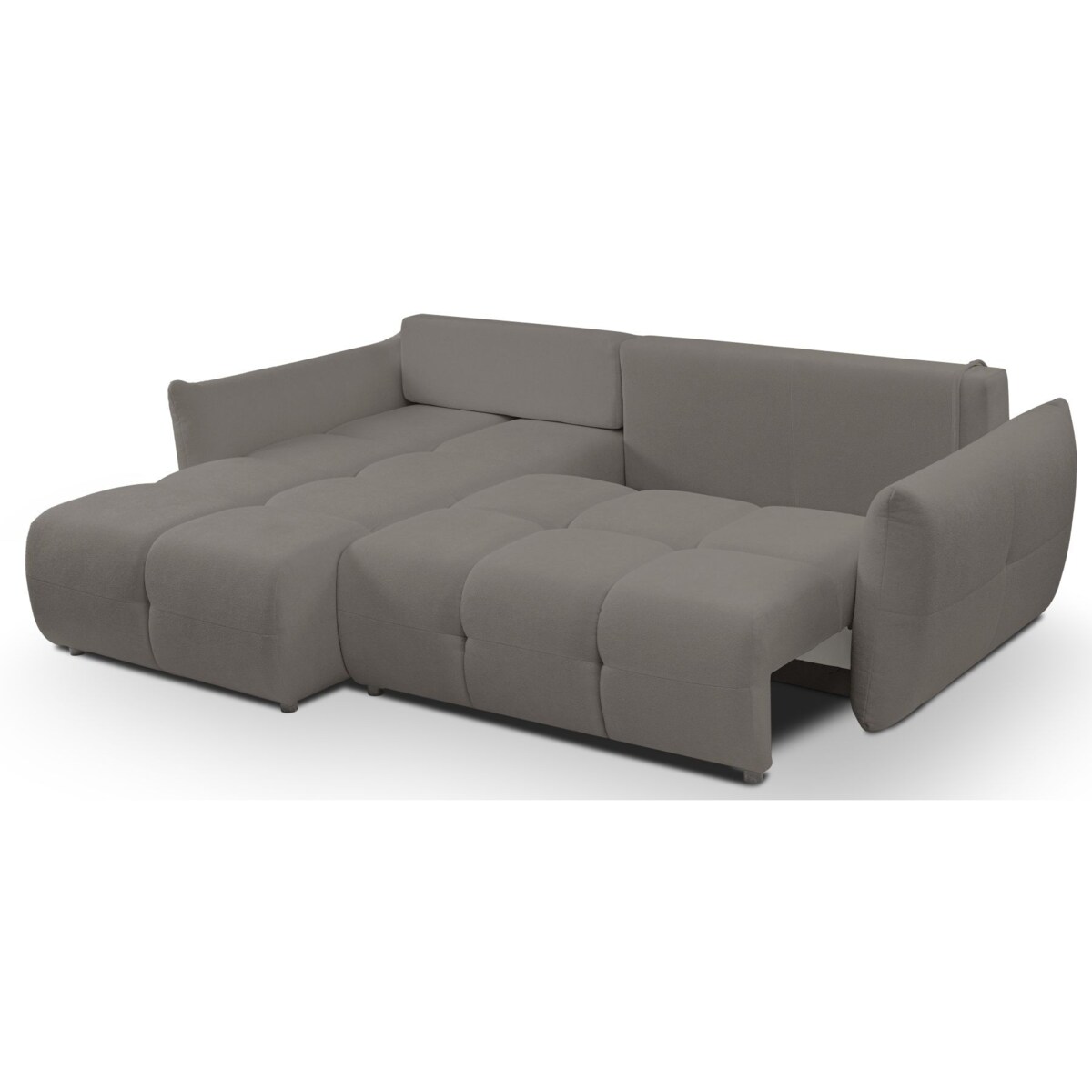 Narożnik z funkcją spania do salonu BOSE, lewostronny, szary