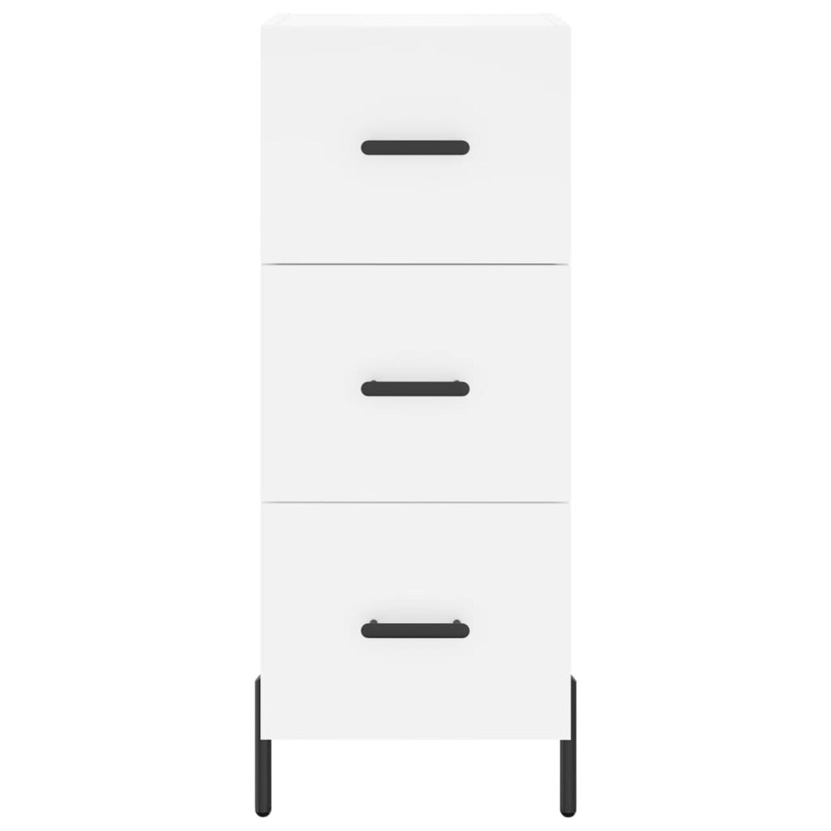 vidaXL Szafka, biała, 34,5x34x90 cm, materiał drewnopochodny