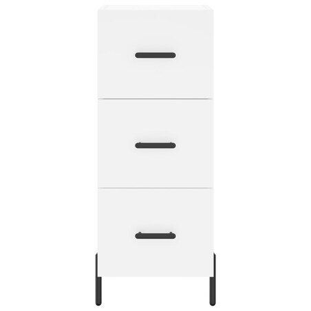 vidaXL Szafka, biała, 34,5x34x90 cm, materiał drewnopochodny