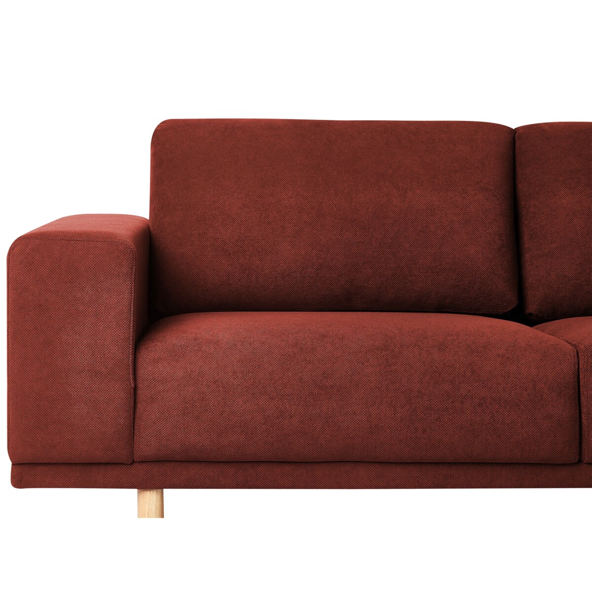 Sofa 3-osobowa czerwona NIVALA