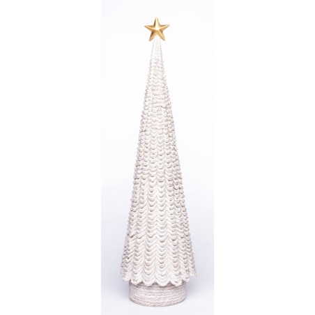 Choinka 35x10x10 cm biała LEDDE