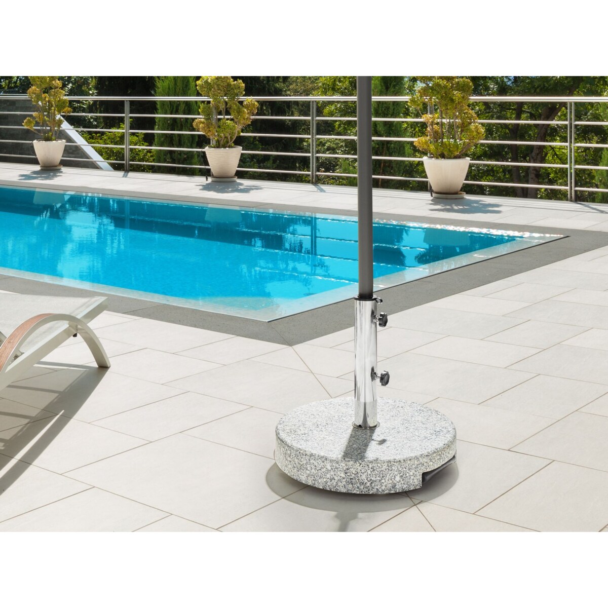 Podstawa do parasola CERZETO Szary Okrągły 30 kg