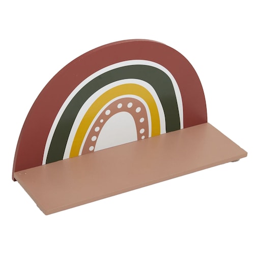 Półka do pokoju dziecięcego tęcza HEAD IN THE COULDS, 41,5 x 10 x 31,5 cm