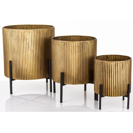 Osłonka - 3 szt. metalowe 39x34cm, 34,5x28 cm i 26x21 INVOLUCRI złote