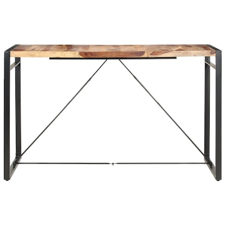 vidaXL Stolik barowy, 180x90x110 cm, lite drewno akacjowe