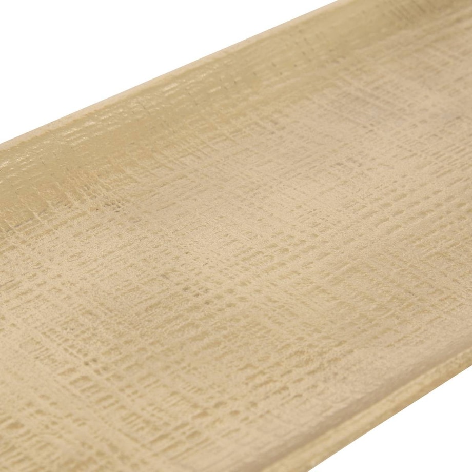 Taca aluminiowa, złota z uchwytami 45 cm