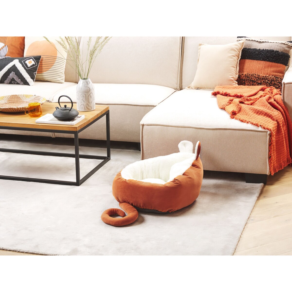 Legowisko 50 x 45 cm pomarańczowe HASSA