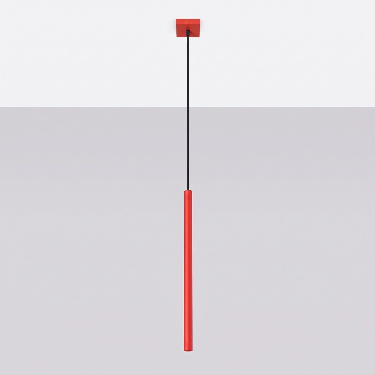 Lampa wisząca PASTELO 1 czerwona