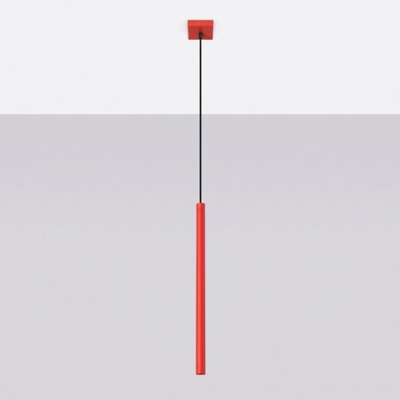 Lampa wisząca PASTELO 1 czerwona