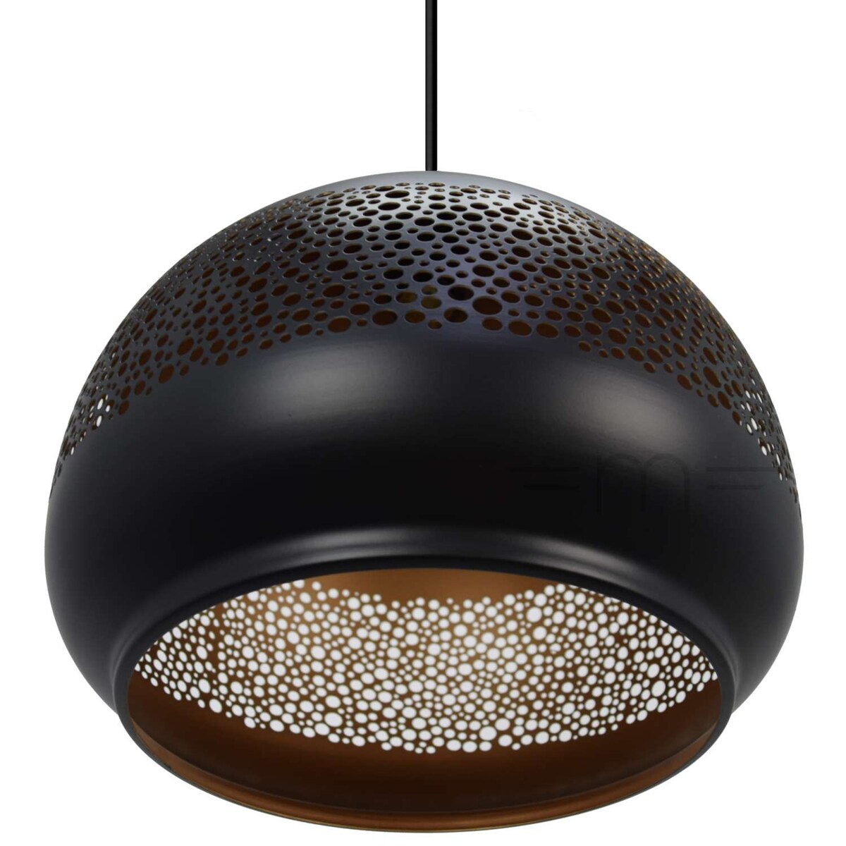 LAMPA wisząca KAIA 2278 Rabalux ażurowa OPRAWA orientalny zwis czarny złoty