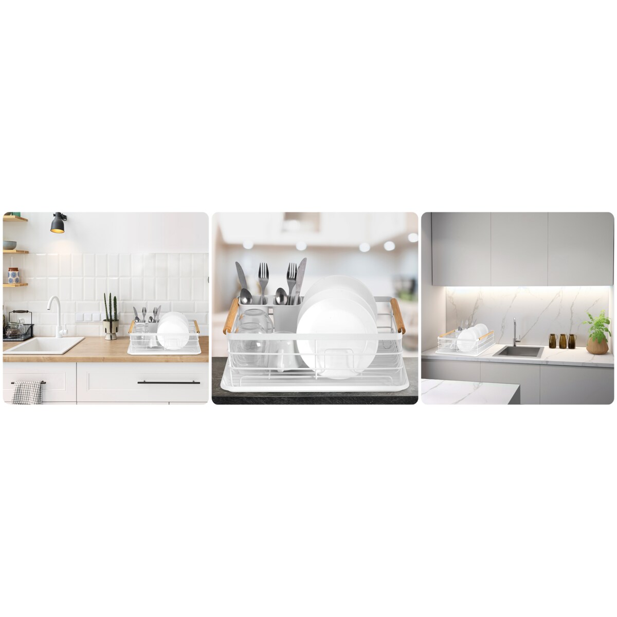 Duża suszarka do naczyń ociekacz stojąca tacka Massido