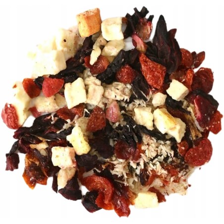 Sypana herbata owocowa tropikalna PINA COLADA dzika róża 180g premium