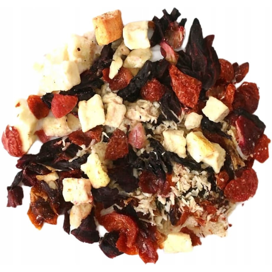 Sypana herbata owocowa tropikalna PINA COLADA dzika róża 180g premium