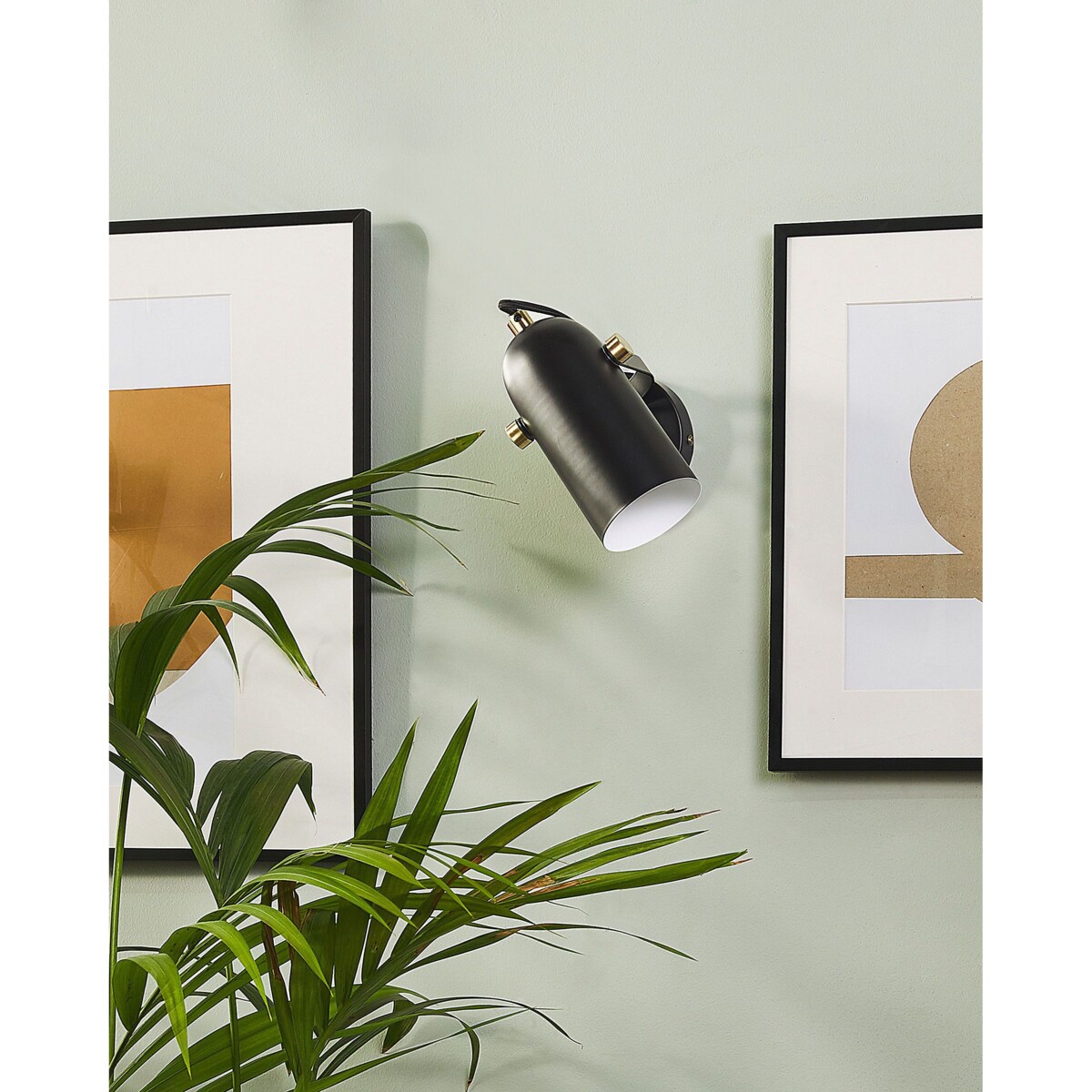 Lampa spot metalowa czarna TYRIA