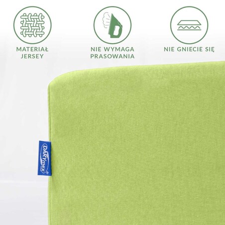 Prześcieradło jersey z gumką 200x220 kolor Limonka