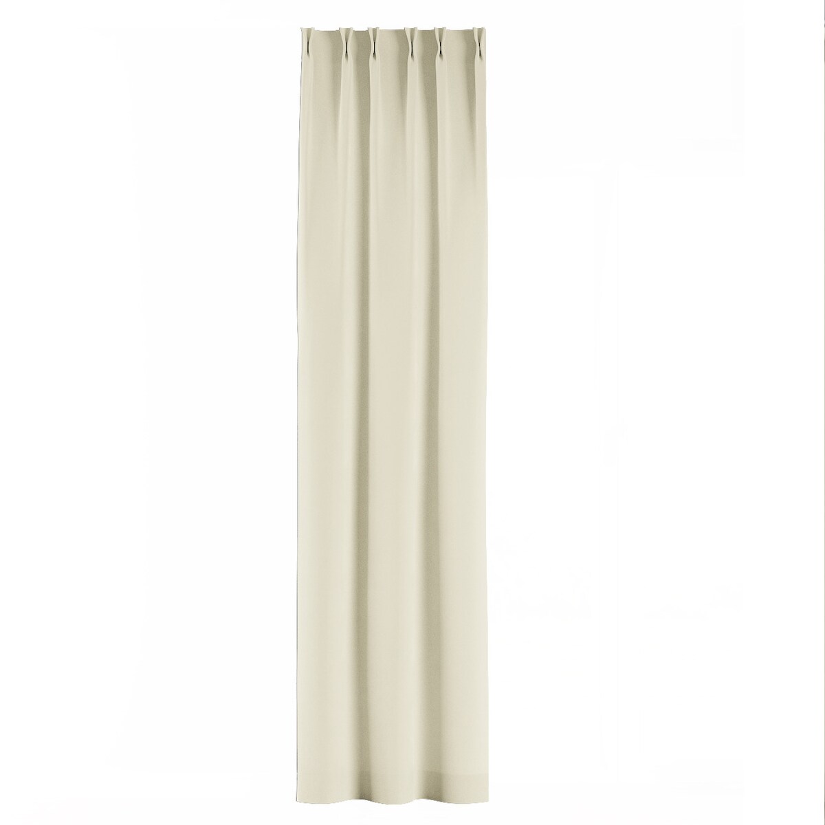Zasłona na haczykach flex podwójnych 130x245 kremowy