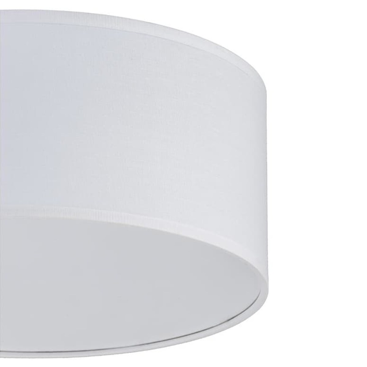 Okrągły plafon tkaninowy Rondo 3330 TK Lighting minimalistyczny biały