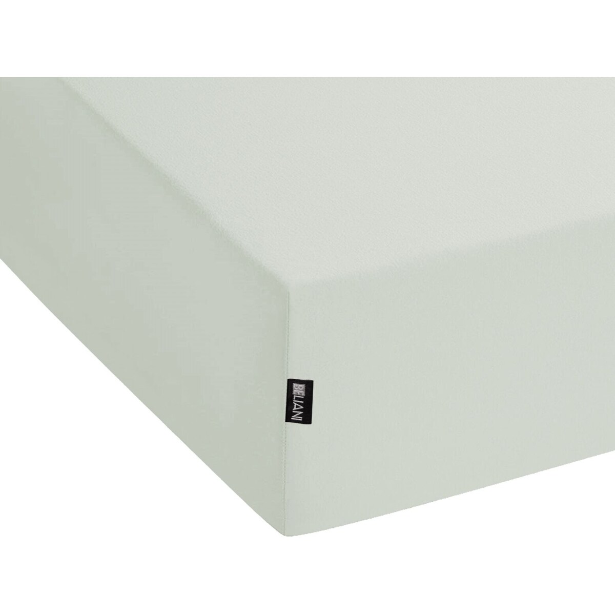 Bawełniane prześcieradło z gumką 160 x 200 cm jasnozielone JANBU