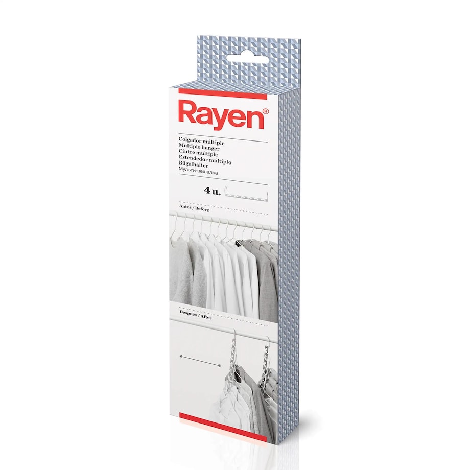 Zestaw 4 uchwytów na wieszaki Rayen