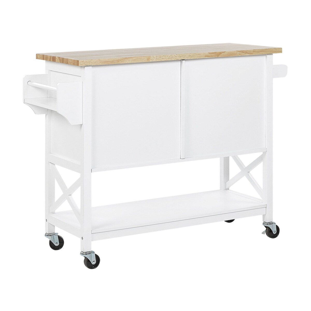 Wózek kuchenny dwudrzwiowy biały MELE