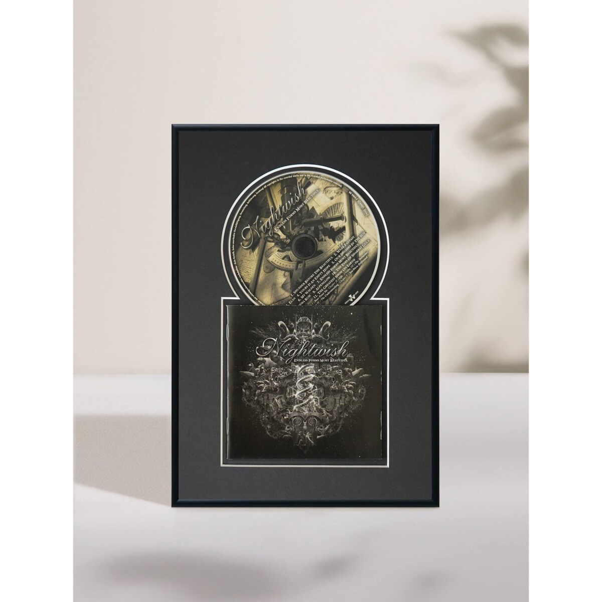 Ramka na płytę CD w kolorze czarnym. Ramka aluminiowa o rozmiarze 21x30 cm LUCA®