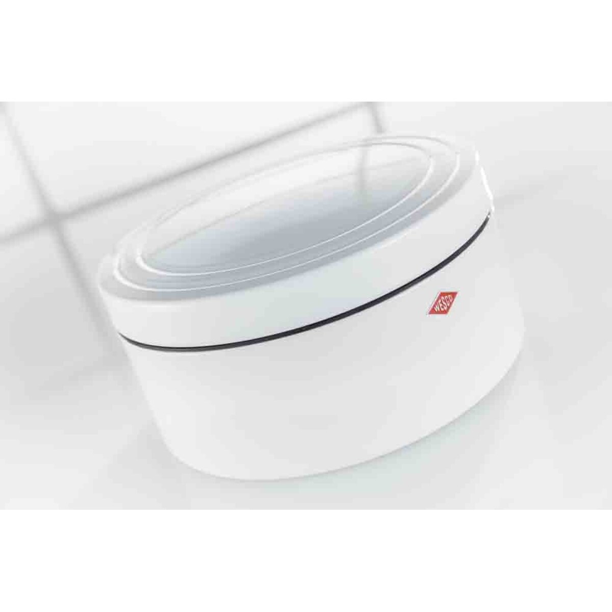 Pojemnik na pieczywo okrągły biały MATT