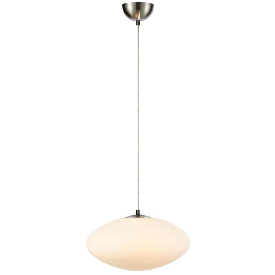 Lampa wisząca nad stół Locus 108437 Markslojd owalna szklana biała
