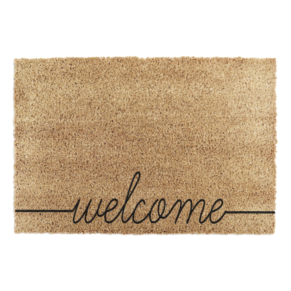 Curly Welcome doormat