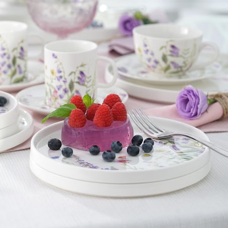 VILLA ITALIA Talerzyk deserowy 15 cm porcelanowy VIOLA