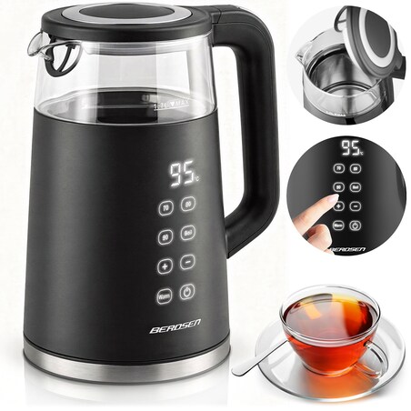 Czajnik elektryczny 2200 W panel dotykowy 1,7l Berdsen