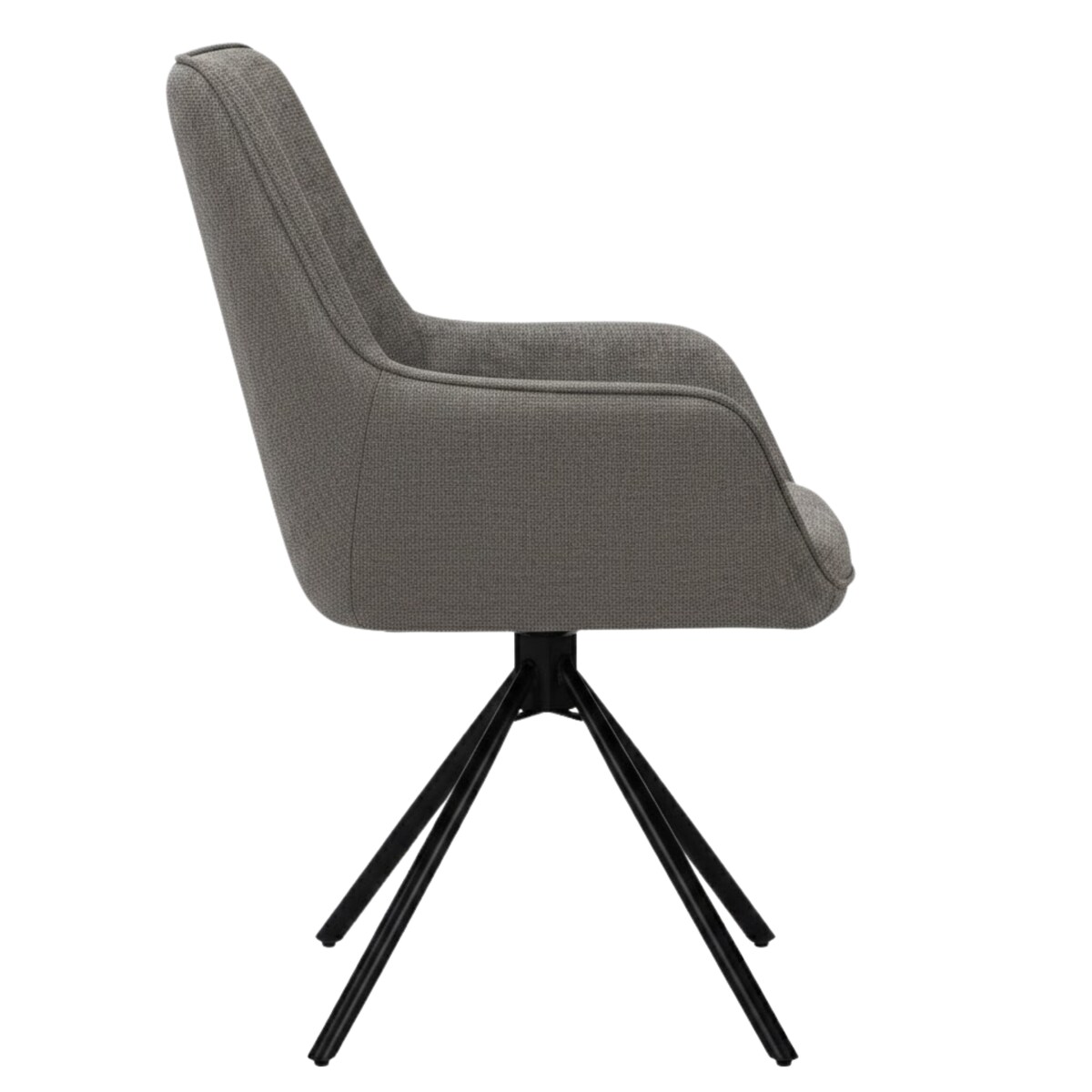 Krzesło tapicerowane nowoczesne wygodne szarepikowane do jadalni salonu