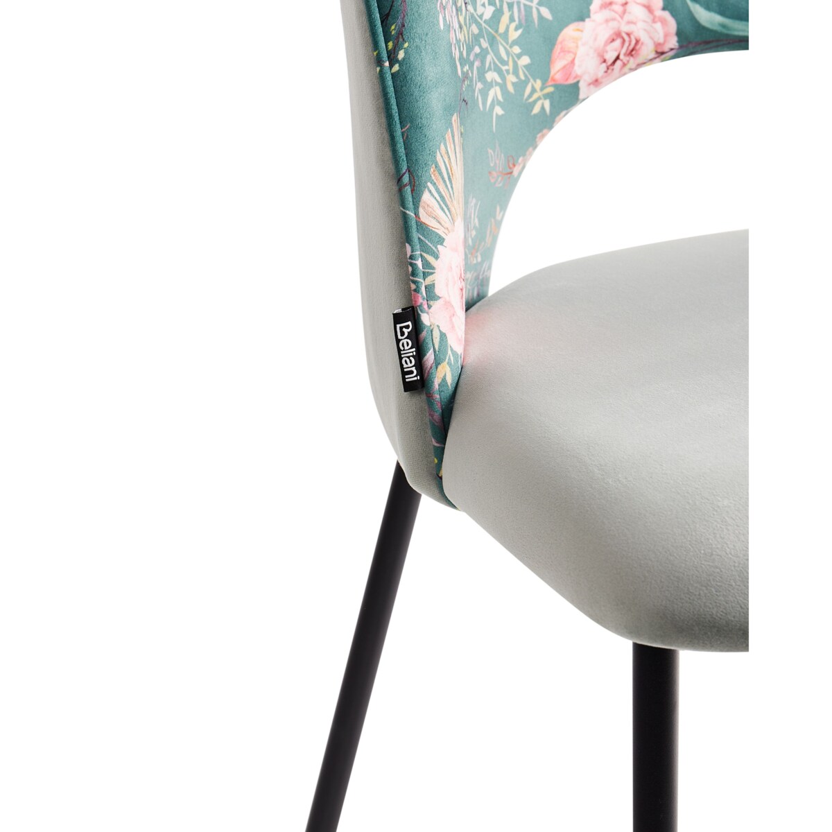 Zestaw 2 krzeseł do jadalni COVELO Welur Miętowy