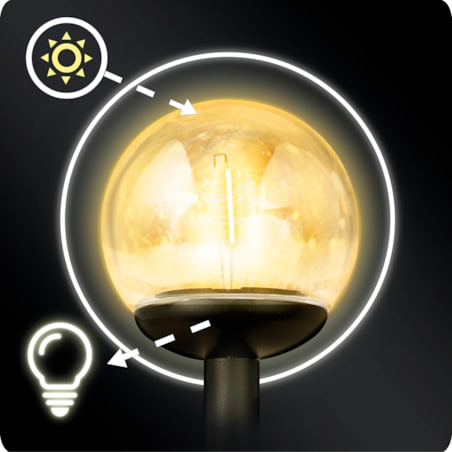 Lampki solarne do ogrodu kula led Ilumen 4szt.