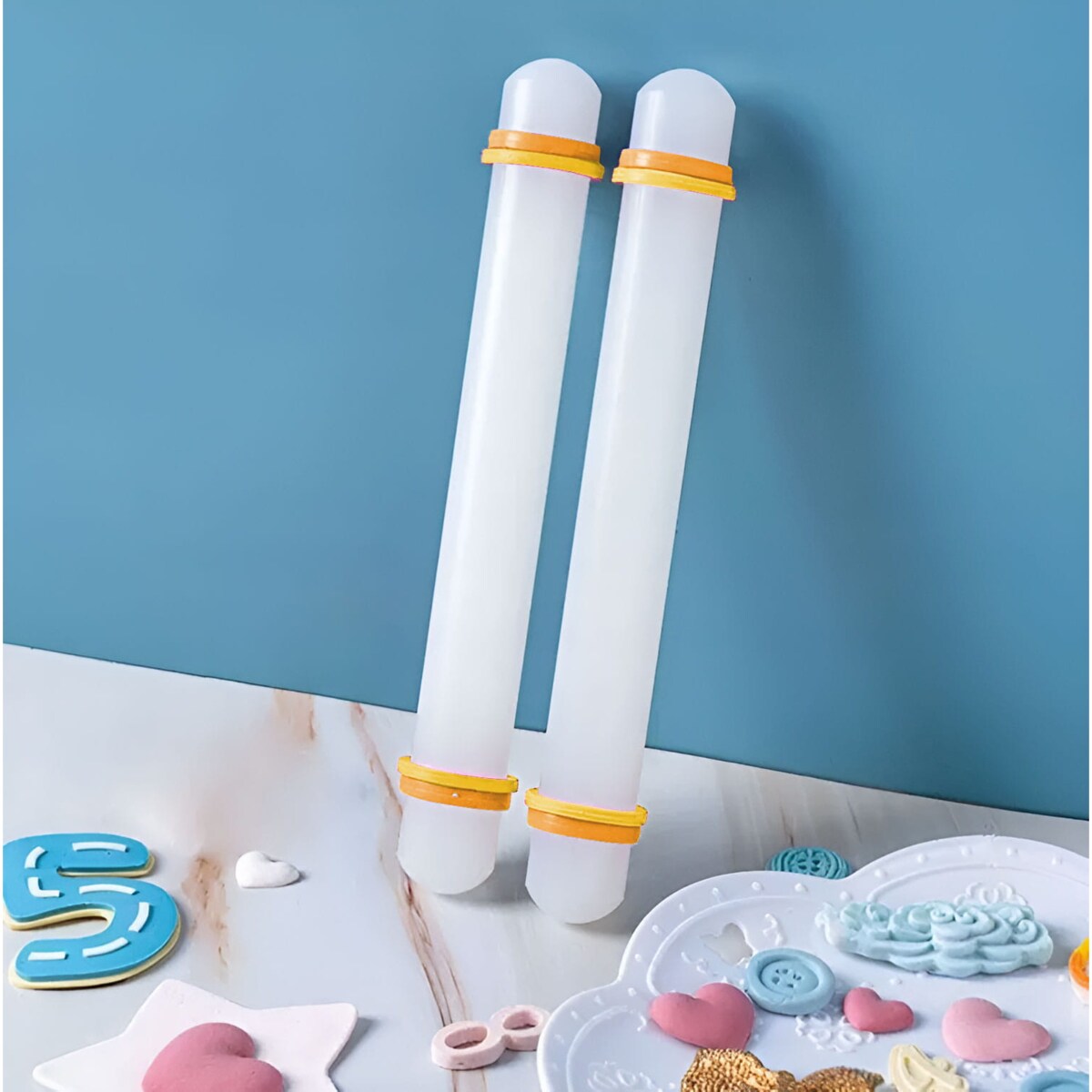 Wałek prosty do mas cukrowych marcepanowych 35cm BRUNBESTE