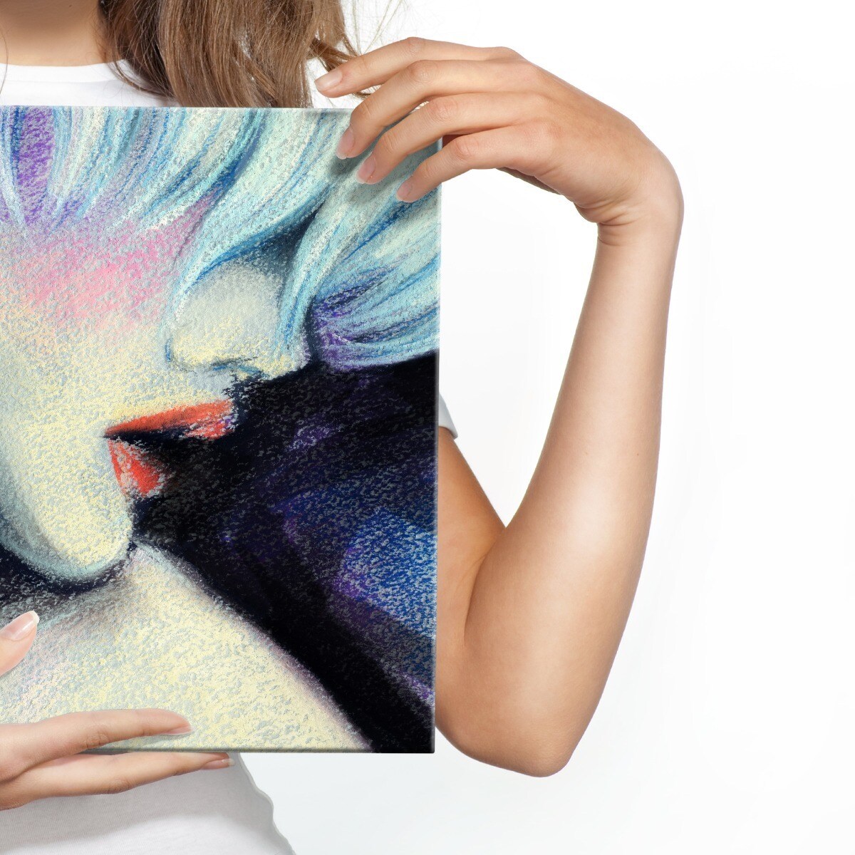 Obraz do sypialni TWARZ kobiety abstrakcja 120x80cm