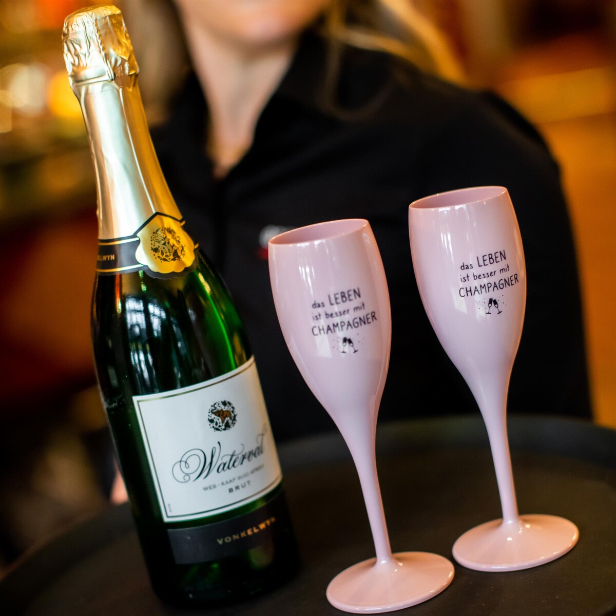 Kieliszek do szampana SUPERGLAS z nadrukiem, KOZIOL