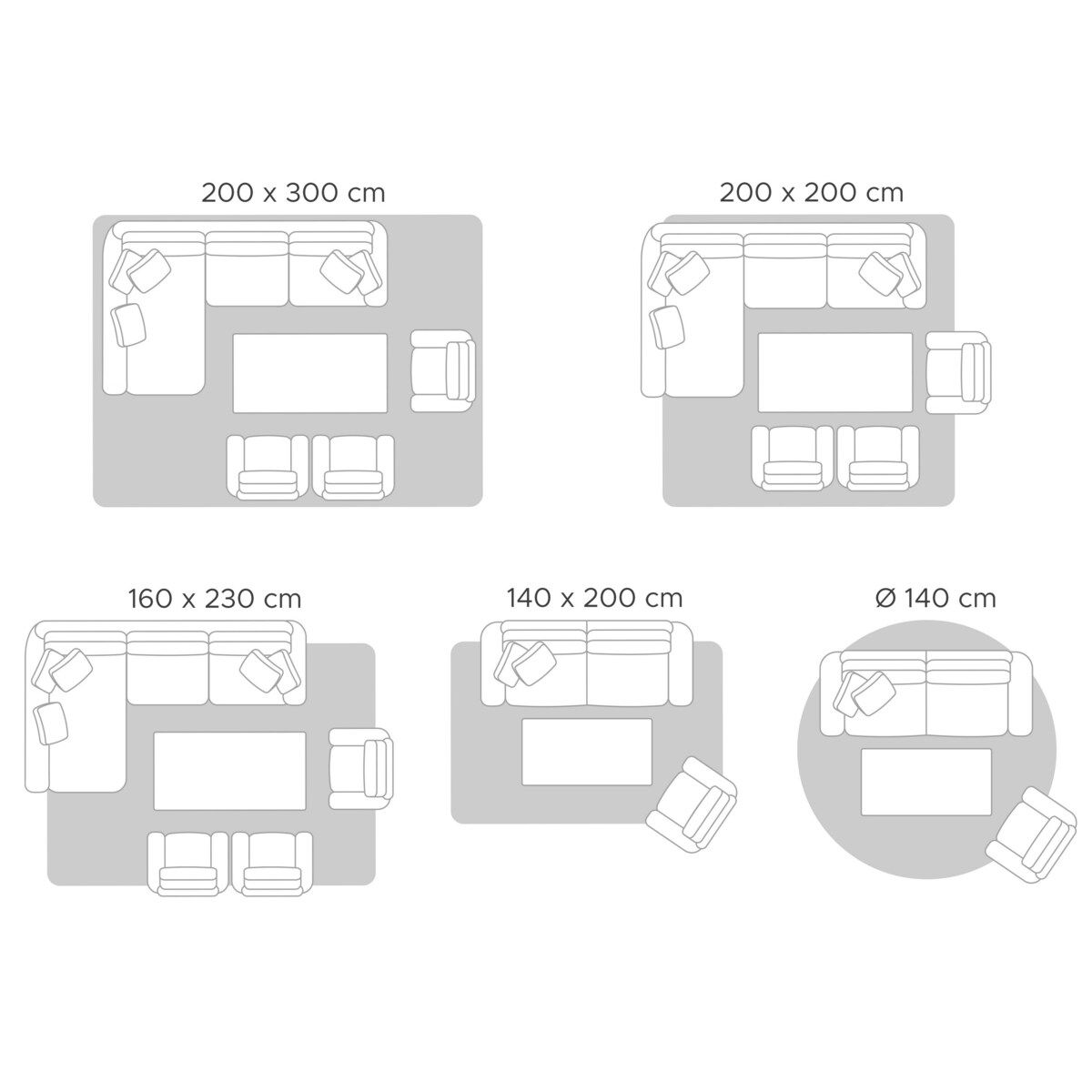 Dywan 140 x 200 cm niebieski SERRES