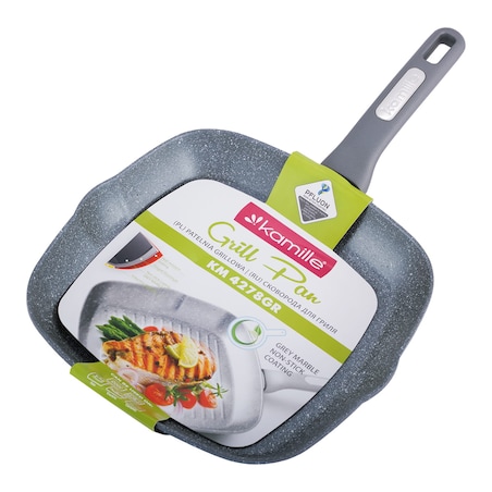 Patelnia grillowa granitowa 28cm indukcja KAMILLE