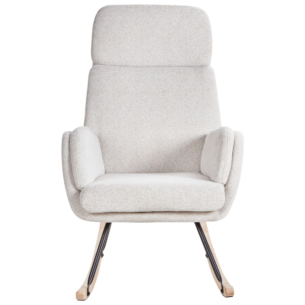 Fotel bujany KVELIA Złamana biel