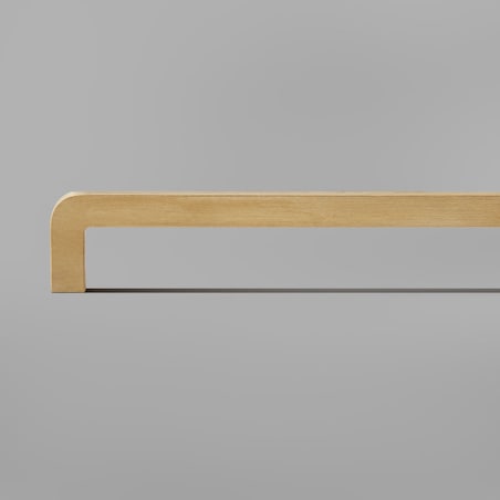 ISA 320 (L) uchwyt podłużny mosiężny szczotkowany nielakierowany