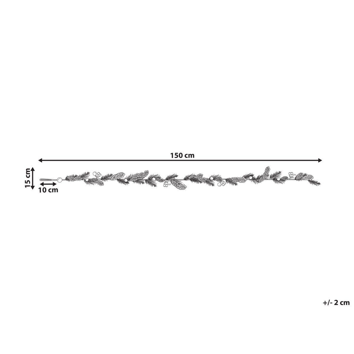 Girlanda 150 cm pomarańczowo-zielona OURENSE