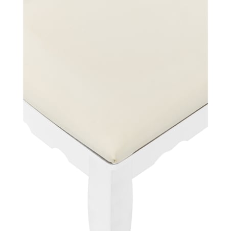 Toaletka z lustrem i stołkiem DIVA Biały