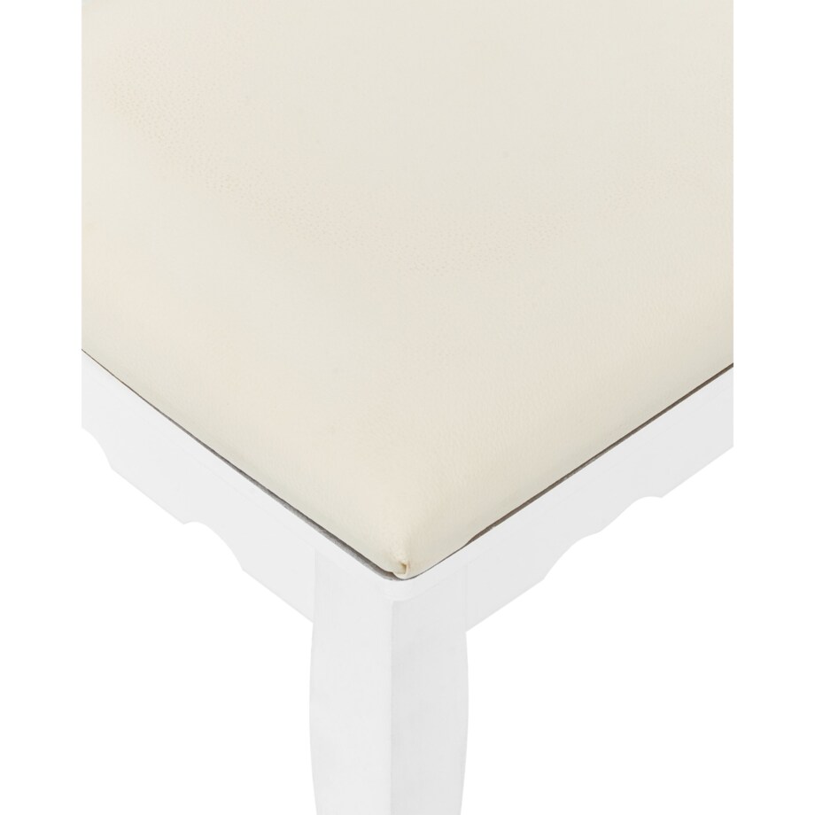 Toaletka z lustrem i stołkiem DIVA Biały